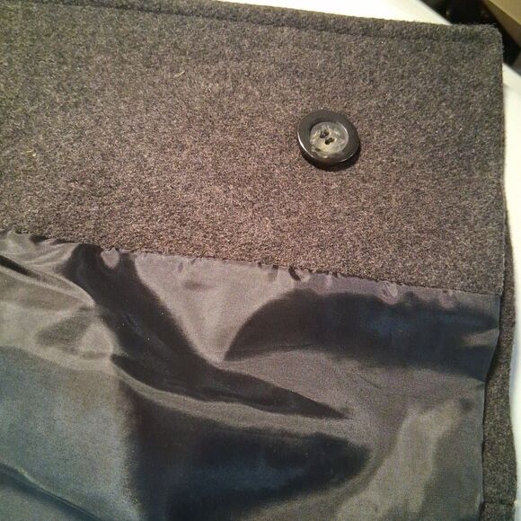 MDP Mario De Pinto Women’s Size Medium Pea Coat Made In USA 100% Wool Black VTG - Picture 8 of 11